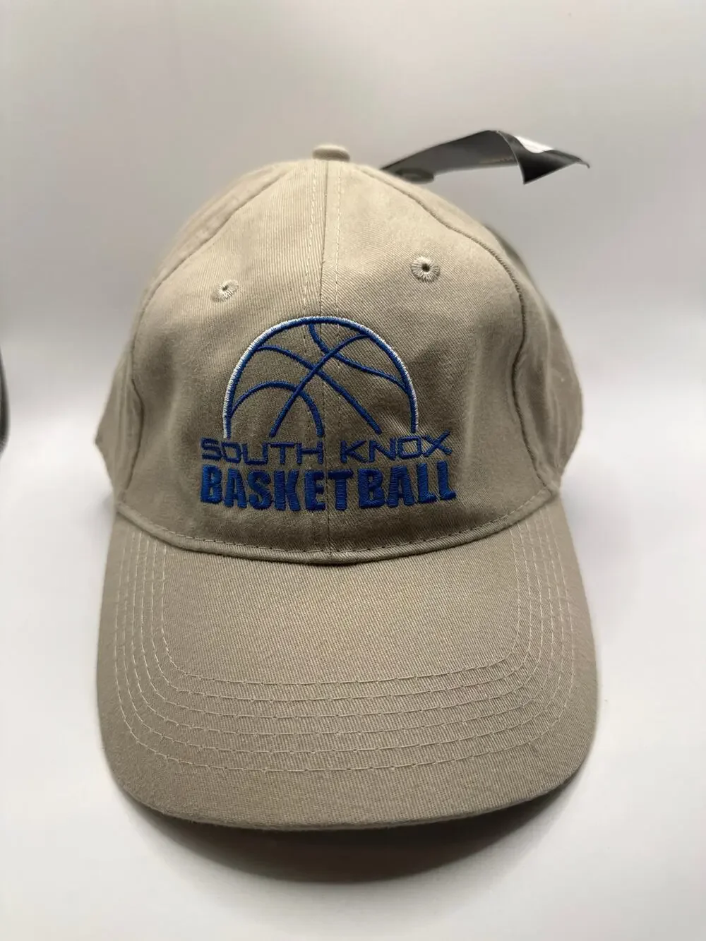 South Knox Basketball North End Adjustable Hat Cap Khaki Embroidered NWT